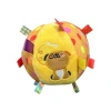 Cross-border pet football, bell dog toy ball, self-entertaining dog to relieve boredom, Teething Shepherd plush leather ball, pet toy Item Picture